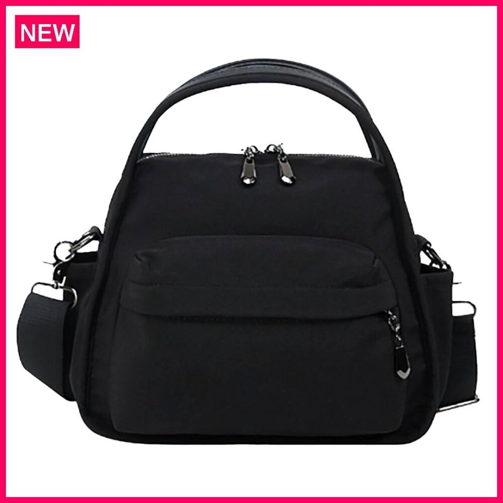 Lightweight Nylon Crossbody Bag Waterproof Hobo Purse Top Handle Tote